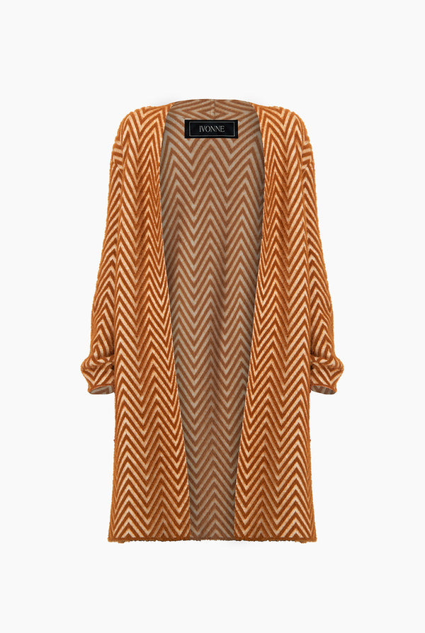 Cárdigan Intarsia Espiga