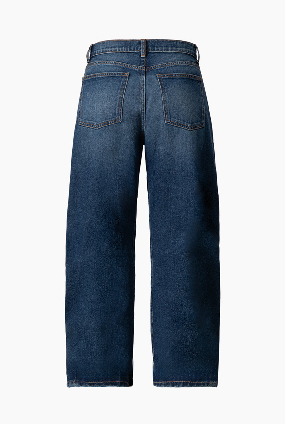 Jeans denim amplio de un boton