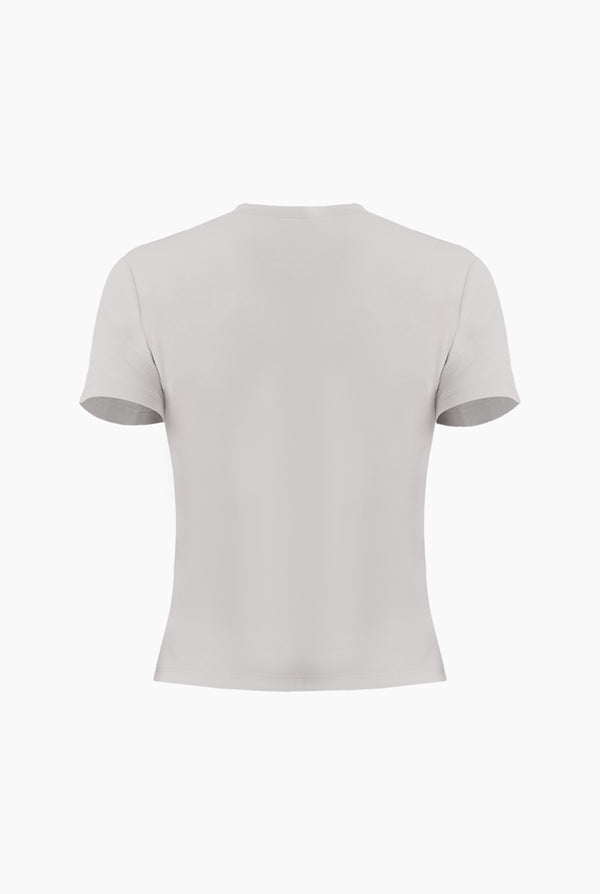 Playera basica recta manga corta