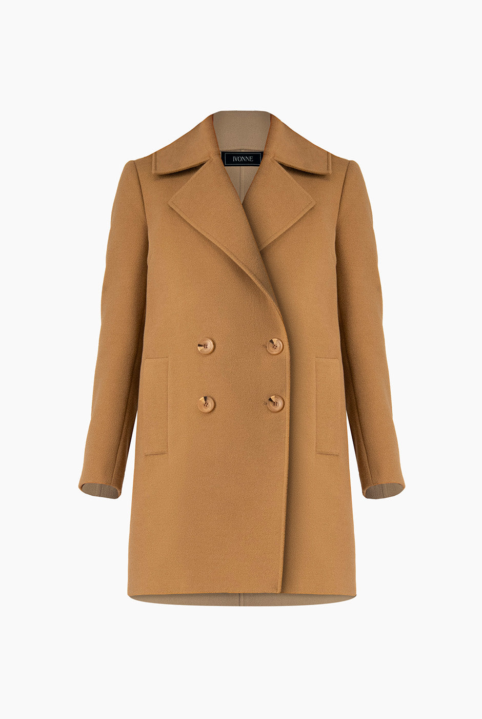 Abrigo cruzado con botones