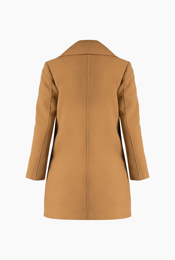 Abrigo cruzado con botones