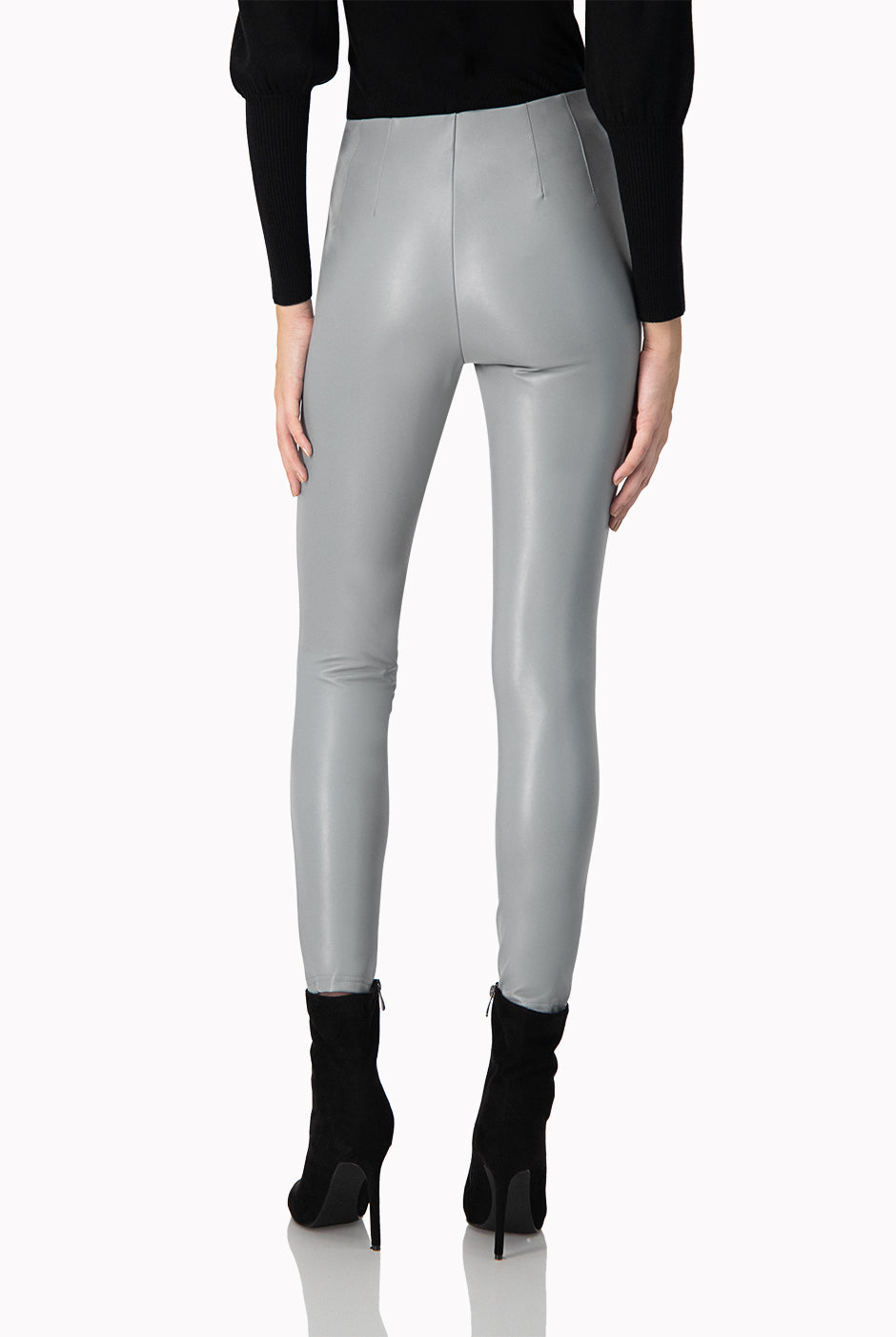 Legging PU Pinzas Traseras Gris