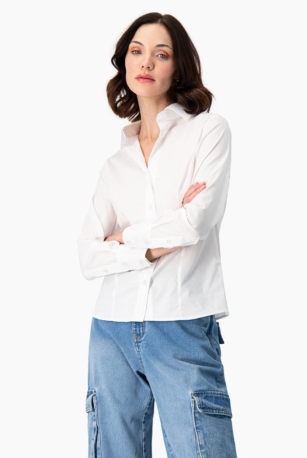 Camisa con botones básica